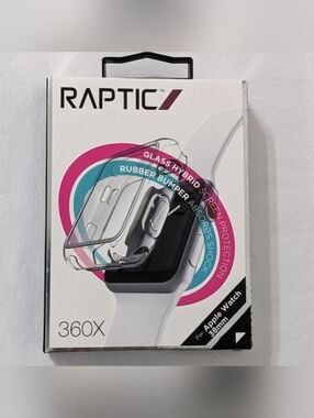 Raptic 360x Apple Watch Screen Protection Rubber Bumper Shock Absorber(38mm)